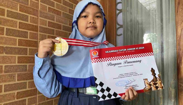 Kisah Atlet Catur Cilik Asal Tulungagung, Wavina Kamita Putri hingga Raih Gelar Master Percasi Wanita