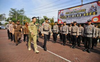 Forkopimda Trenggalek laksanakan apel gelar pasukan Operasi Lilin Semeru 2024