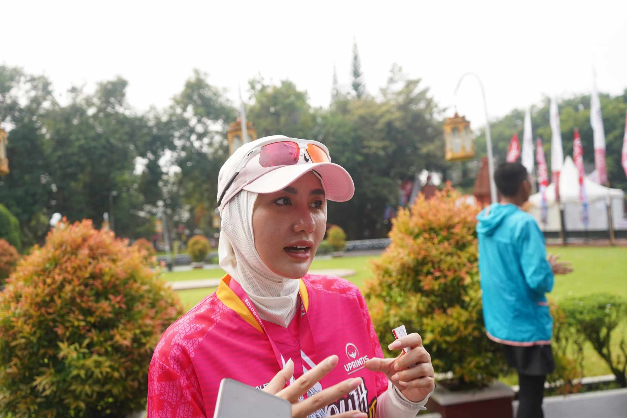 Novita Hardini, Founder UPRINTIS Indonesia turut mengikuti Trenggalek Economic Run 2024.