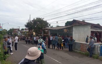 Rumah di Desa Sukowiyono, Kecamatan Karangrejo, dieksekusi pihak bank.