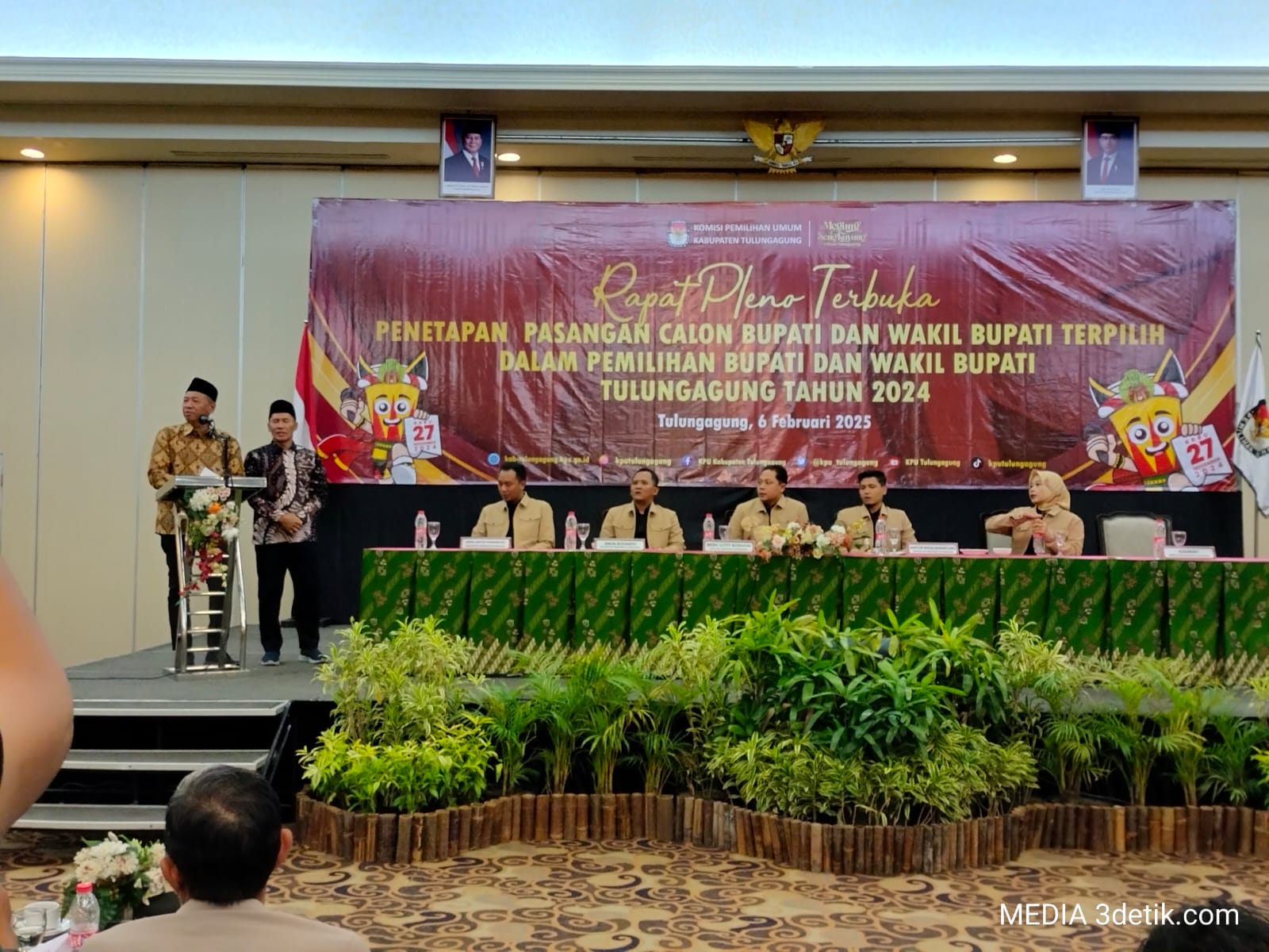 Penetapan Paslon Bupati dan Wakil Bupati dalam Pilkada Tulungagung 2024.