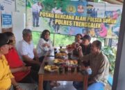 Pemerintah daerah dalam ini Dinas Sosial PPPA, BPBD Trenggalek serta stekholder lainnya untuk kunjungan kerja ke Desa Ngrandu.