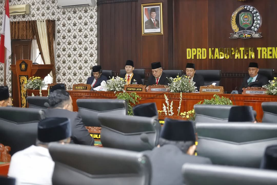 Dewan Perwakilan Rakyat Daerah (DPRD) Trenggalek menggelar rapat Paripurna.