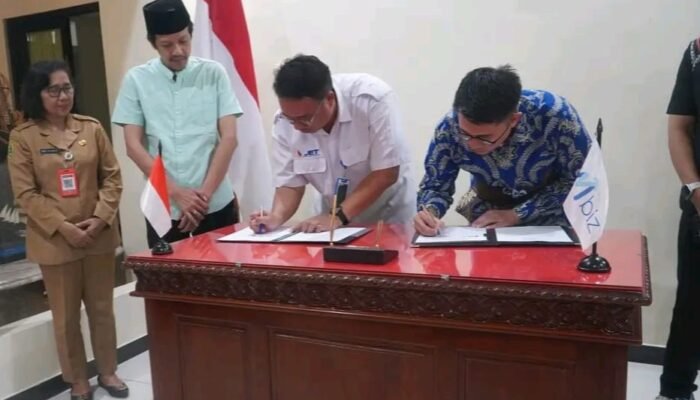 Wakil Bupati Trenggalek Syah Natanegara, Saksikan Kerjasama PT. Jet dengan Platform Market place MBizmarket
