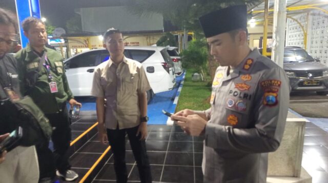 Kapolres Pacitan AKBP Ayub Diponegoro saat berikan keterangan Pers