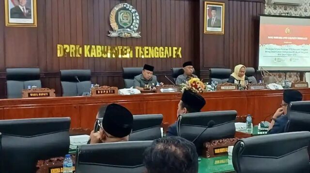 Rapat paripurna DPRD trenggalek penyampaian rekomendasi atas Laporan Keterangan Pertanggungjawaban (LKPj) Bupati Trenggalek Tahun 2024