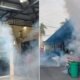Polres Nganjuk melalui Sidokkes melaksanakan kegiatan fogging disinfektan dan pengasapan anti DBD