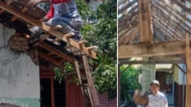 SDN Darmorejo 02 tentang kondisi gedung sekolah rusak parah. Ia mengaku memperbaiki gedung SDN tersebut menggunakan dana dari kantong pribadinya