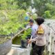 Polres Nganjuk melalui Polsek Warujayeng melaksanakan kegiatan pemantauan pemanfaatan lahan pekarangan warga dengan penanaman sayuran menggunakan media tanam polybag di Kelurahan Tanjunganom