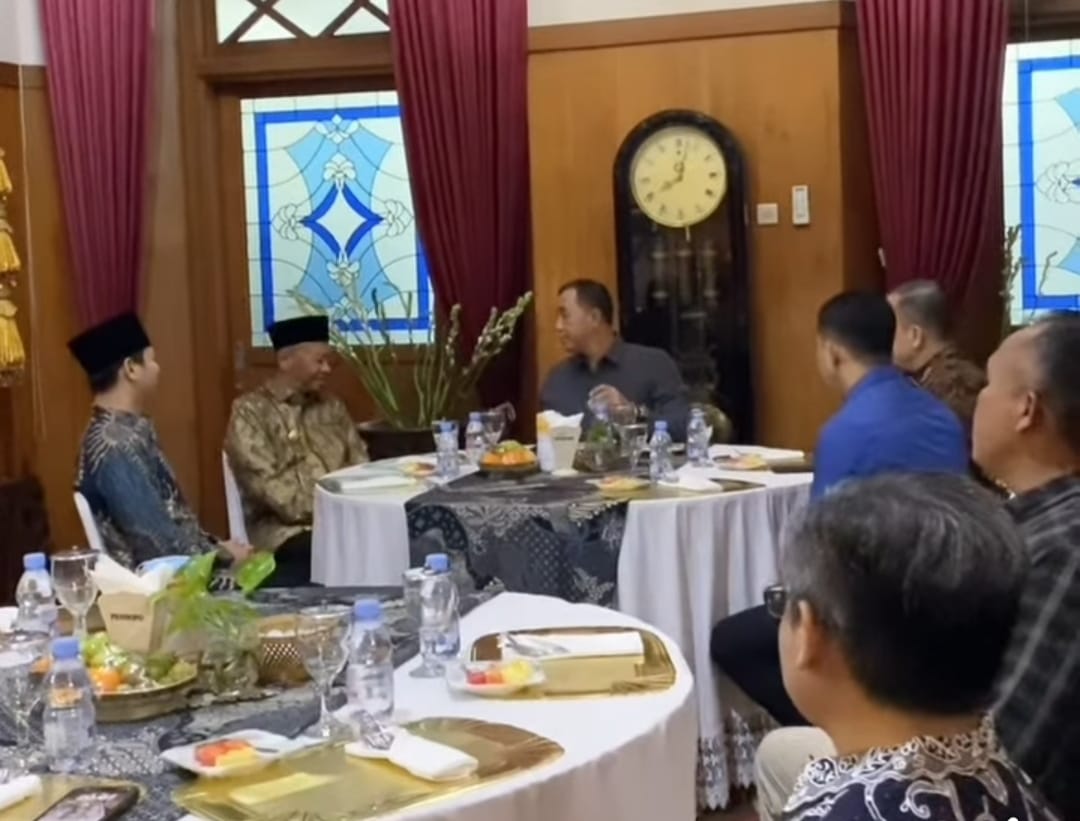 Bupati Tulungagung, Gatut Sunu Wibowo menerima kunjungan Panglima Kodam (Pangdam) V/Brawijaya