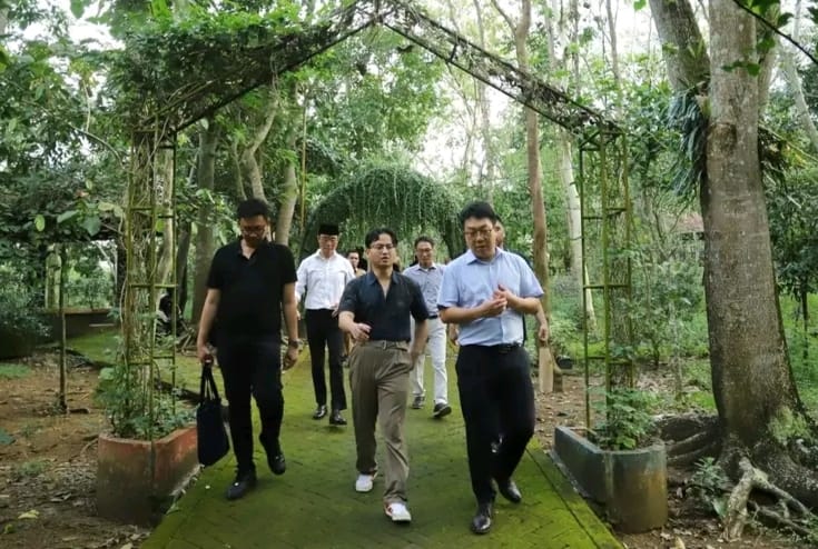 Bupati Trenggalek, Mochamad Nur Arifin datangkan perusahaan yang bergerak di sektor pemetaan topografi asal Korea Selatan Green Blue Corporation