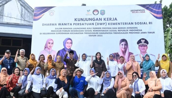 Pemkab Trenggalek Berkolaborasi Dengan Kemensos, Aksi Bersih Sungai Bangun Ketahanan Pangan