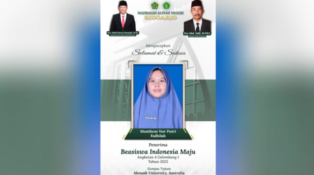Panggilannya Monthese Nur Fadhilah ini, lolos ke perguruan tinggi luar negeri