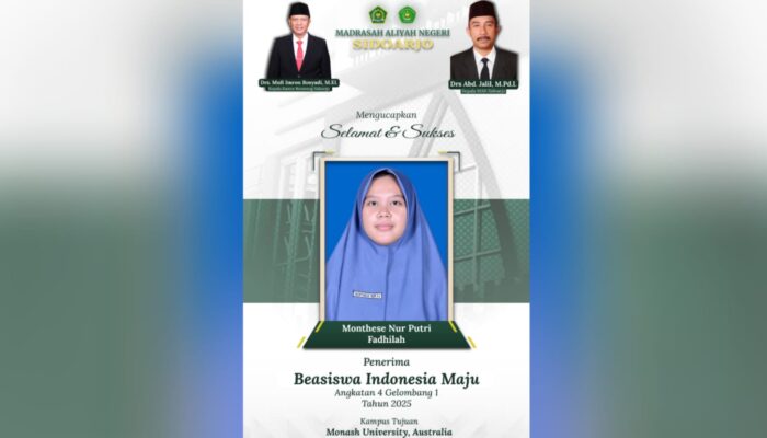 Panggilannya Monthese Nur Fadhilah ini, lolos ke perguruan tinggi luar negeri