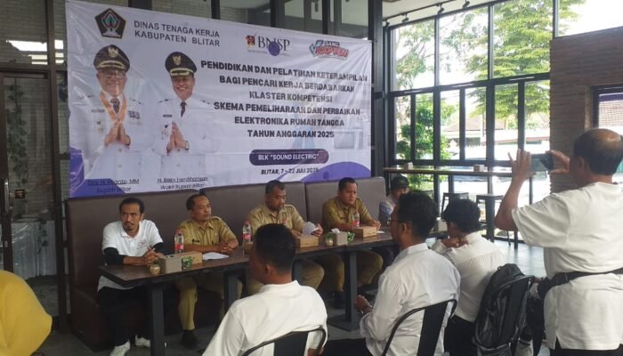 Disnaker Kabupaten Blitar Buka Workshop Pelatihan Kompetensi Barang-barang Elektronik