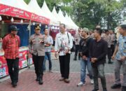 Hari Bhayangkara ke-79 Polres Nganjuk menyelenggarakan Bazar UMKM dan Festival Musik Pelajar di GOR Bung Karno