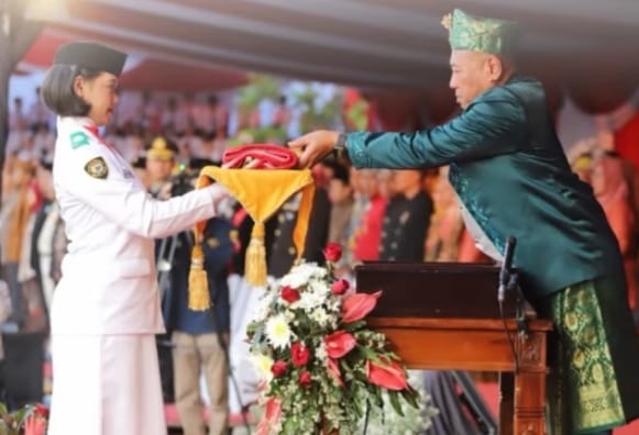 Upacara Bendera Peringatan Hari Ulang Tahun (HUT) ke-80 Kemerdekaan Republik Indonesia di Kabupaten Tulungagung
