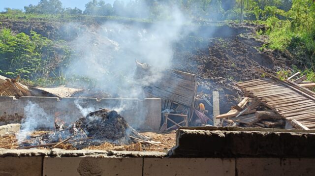 Insiden bencana tanah longsor di Desa Babatan, Kecamatan Karangrejo, Kabupaten Tulungagung