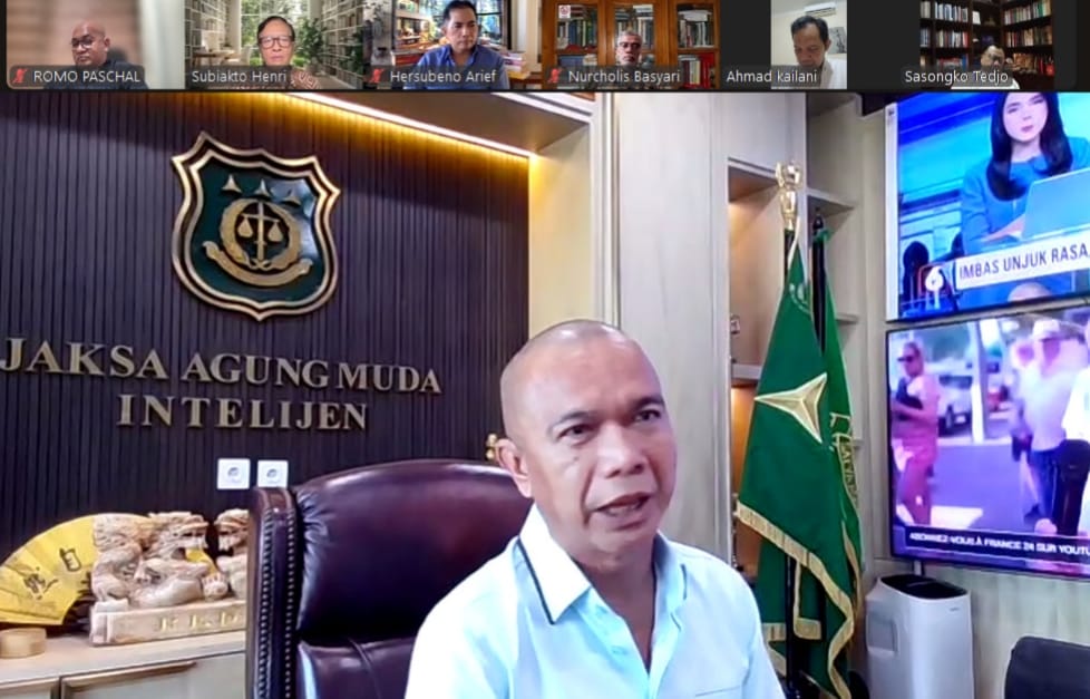 Serikat Media Siber Indonesia (SMSI) menggelar rapat pengurus harian secara daring melalui aplikasi Zoom