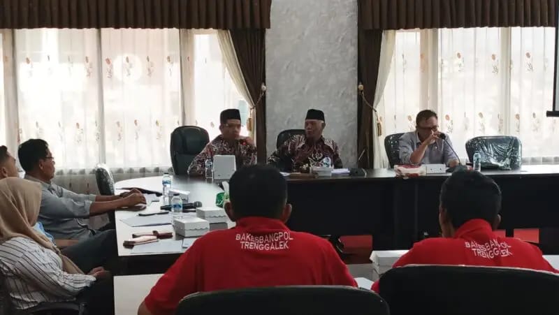 Komisi I DPRD Kabupaten Trenggalek menggelar rapat kerja bersama sejumlah Organisasi Perangkat Daerah (OPD) mitra