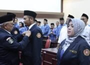 Bupati Blitar Drs. H. Rijanto, MM secara resmi mengukuhkan Pengurus Karang Taruna Kabupaten Blitar masa bakti 2023-2028