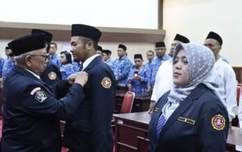 Bupati Blitar Drs. H. Rijanto, MM secara resmi mengukuhkan Pengurus Karang Taruna Kabupaten Blitar masa bakti 2023-2028