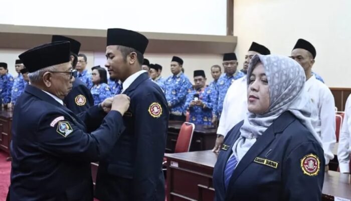 Bupati Blitar Drs. H. Rijanto, MM secara resmi mengukuhkan Pengurus Karang Taruna Kabupaten Blitar masa bakti 2023-2028