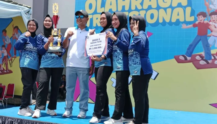 Festival Olahraga Tradisional Yang Gelar Dispora Tulungagung, Bapenda Juara Satu Gobak Sodor Putri