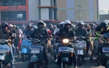 Bupati Gatut Sunu mengucapkan terima kasih atas antusiasme masyarakat dalam menyelenggarakan riding bersama dengan tema Lawadan Vespa 2025