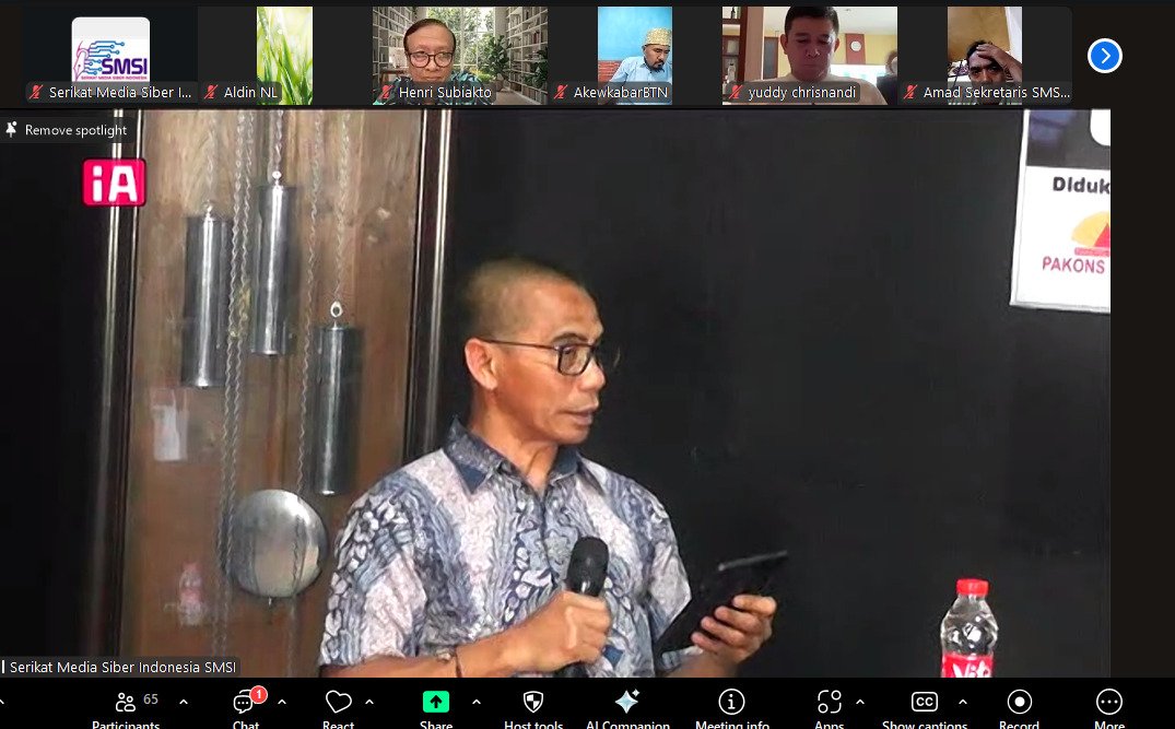 Dewan Pers yang menjabat Ketua Komisi Digital dan Sustainability, Dahlan Dahi