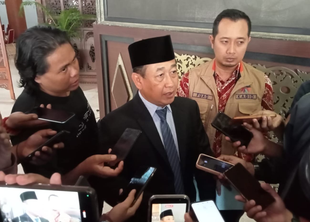 Kepala BPSDM Kabupaten Tulungagung, Suroto menyampaikan, Pelantikan Kepala Dinas Tenaga Kerja dan Transmigrasi di Pendopo Kongas Arum Kusumaning Bongso, mendadak batal