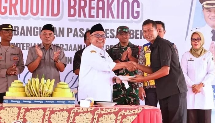 Bangkitkan Ekonomi Wilayah Timur, Bupati Blitar Resmikan Ground Breaking Pasar Kesamben