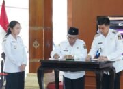 Kesepakatan bersama antara Pemkab dan Pemkot Blitar ditandatangani langsung oleh Rijanto dan Syauqul Muhibbin
