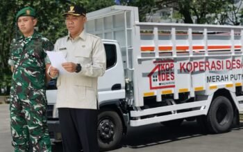 Bupati Tulungagung, H. Gatut Sunu Wibowo, SE., ME., menghadiri penyerahan kendaraan truk untuk operasional Koperasi Desa Merah Putih (KDMP)