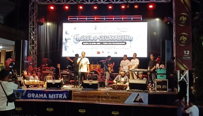 “Ngrowo Gegarabunyi” Gairahkan Alun-Alun Tulungagung, Dorong Musik Jadi Motor Ekonomi Kreatif