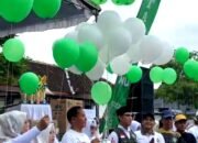 Plt. Bupati Ahmad Baharudin menghadiri puncak harlah ke 76 fatayat NU, senam sehat dan festival permainan tradisional
