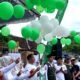 Plt. Bupati Ahmad Baharudin menghadiri puncak harlah ke 76 fatayat NU, senam sehat dan festival permainan tradisional