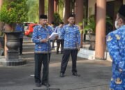 Sekretaris Daerah Kabupaten Trenggalek, Edy Soepriyanto, yang memimpin langsung upacara peringatan Harkitnas