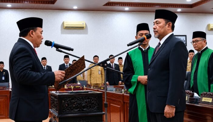 Resmi Dilantik Jadi PAW DPRD Trenggalek, Komarudin Siap Lanjutkan Perjuangan Nur Effendi