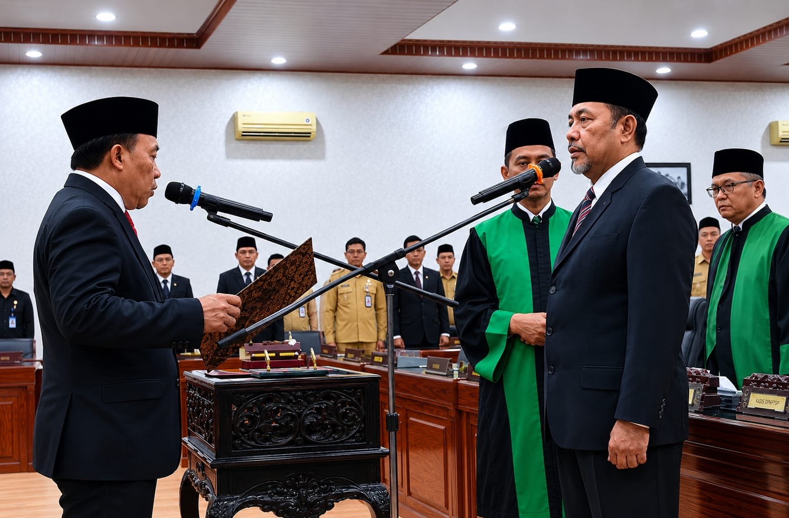 Ketua DPRD Trenggalek, Doding Rahmadi, Pengambilan sumpah dan janji Anggota DPRD Trenggalek, Komarudin