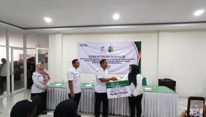 Tulungagung Terima Bantuan ATENSI Rp284 Juta dari Kemensos, Ratusan PPKS Jadi Sasaran