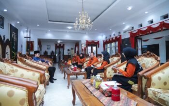 Bupati Trenggalek Mochamad Nur Arifin menerima kunjungan petugas Sensus Ekonomi 2026 dari Badan Pusat Statistik