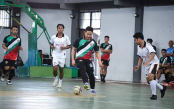 Bupati Trenggalek Cetak Dua Gol, Turnamen Futsal Dispora Cup I Resmi Bergulir