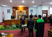 Wahyu Pratama Alamsyah dilantik sebagai anggota DPRD melalui mekanisme Pergantian Antar Waktu
