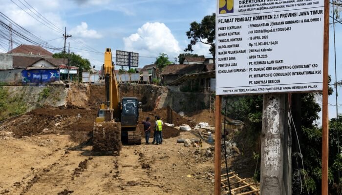 Jembatan Gondang 1 Tulungagung Dikebut, Progres Sudah 35 Persen, Rampung Akhir Tahun