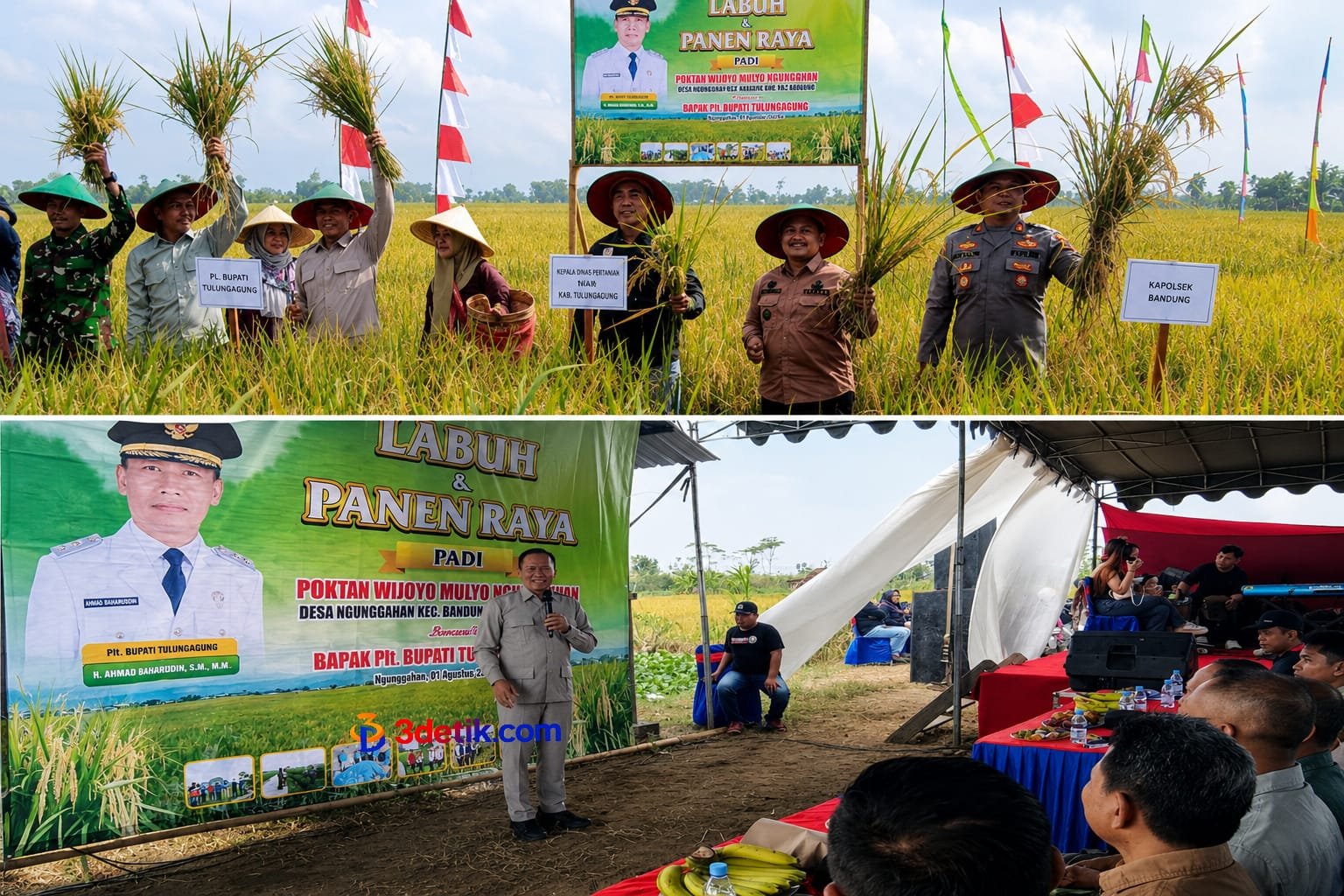 Tradisi Labuh Panen Raya di Desa Ngunggahan, Kecamatan Bandung