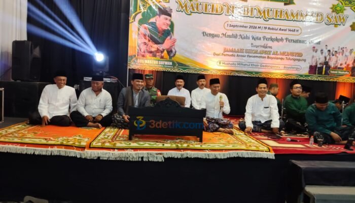 Maulid Nabi di Gedangsewu, Plt Bupati Tulungagung Ajak Warga Teladani Akhlak Rasulullah