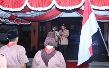 Jelang Apel Hari Pramuka, Wabup Trenggalek Pimpin Ulang Janji Tri Satya