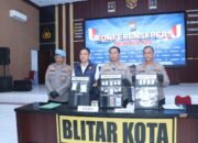 Satu Bulan, Polres Blitar Kota Bongkar 5 Kasus Narkoba, Sabu 85,75 Gram dan 1.686 Pil Dobel L Disita