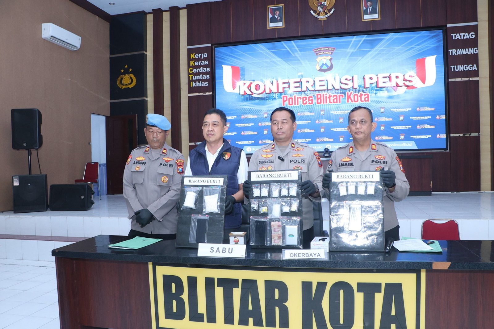 Polisi Bongkar 5 Kasus Narkoba di Blitar, 85,75 Gram Sabu Disita